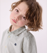 Charger l&#39;image dans la galerie, Boy&#39;s Long-sleeved Striped Cotton Shirt
