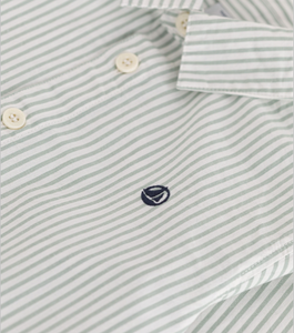 Boy's Long-sleeved Striped Cotton Shirt