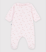 Charger l'image dans la galerie, Velour pyjama with a collar and floral print
