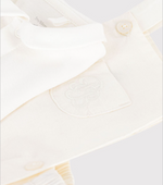 Load image into Gallery viewer, Cotton/ Linen Baby Set with Embroidered Detail
