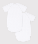 Charger l'image dans la galerie, Set of 2 short-sleeved bodysuits in plain cotton
