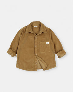Soft Velour Shirt- Ocre