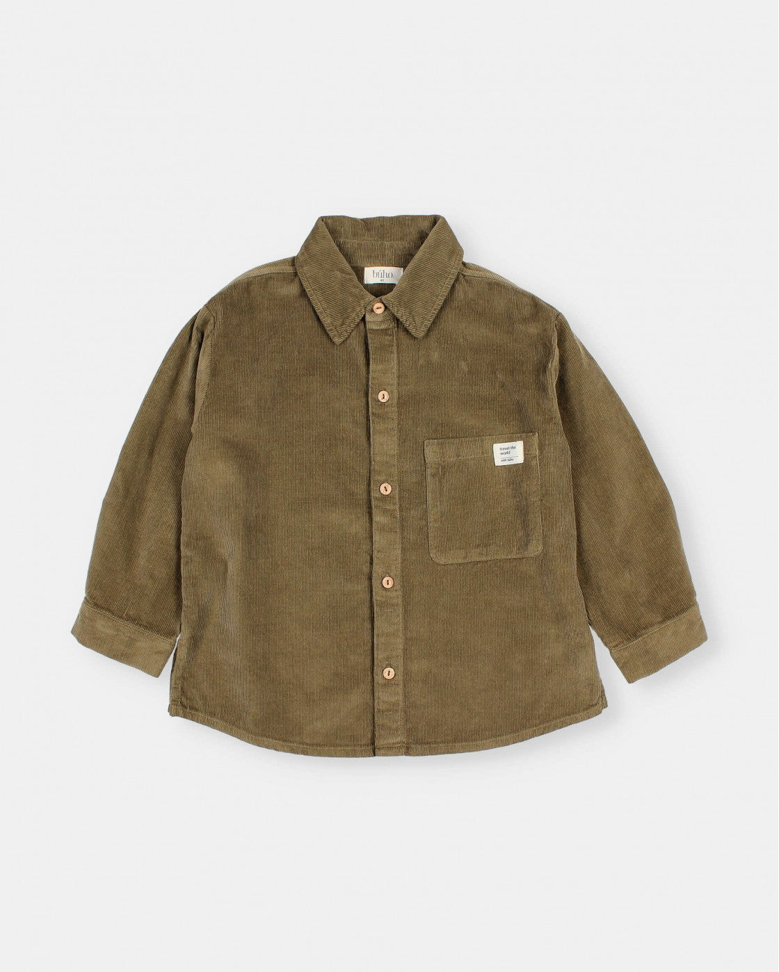Soft Velour Shirt- Kaki