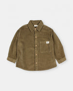 Load image into Gallery viewer, Soft Velour Shirt- Kaki
