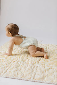 Criss Cross One-Piece- Stripe Away Sea
