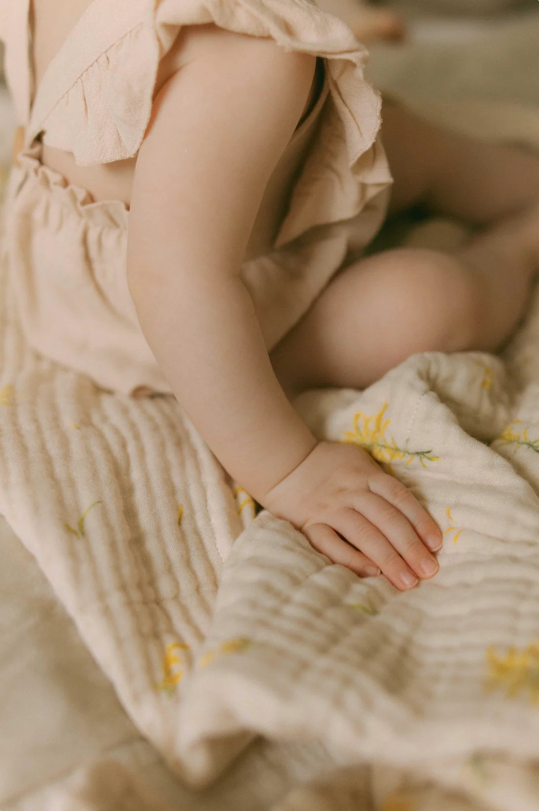 Organic Cotton Muslin Blanket- Goldenrod