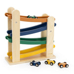 Load image into Gallery viewer, Trixie Wooden ramp racer with 4 cars
