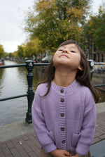 Load image into Gallery viewer, The Tanguis Cotton Cardigan - Dreamy Lilac
