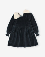 Load image into Gallery viewer, Velvet Dress- Whale
