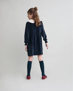 Load image into Gallery viewer, Velvet Dress- Whale
