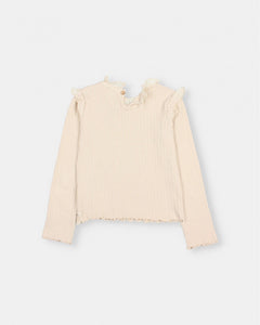 Warm Rib- Tshirt- Ivory
