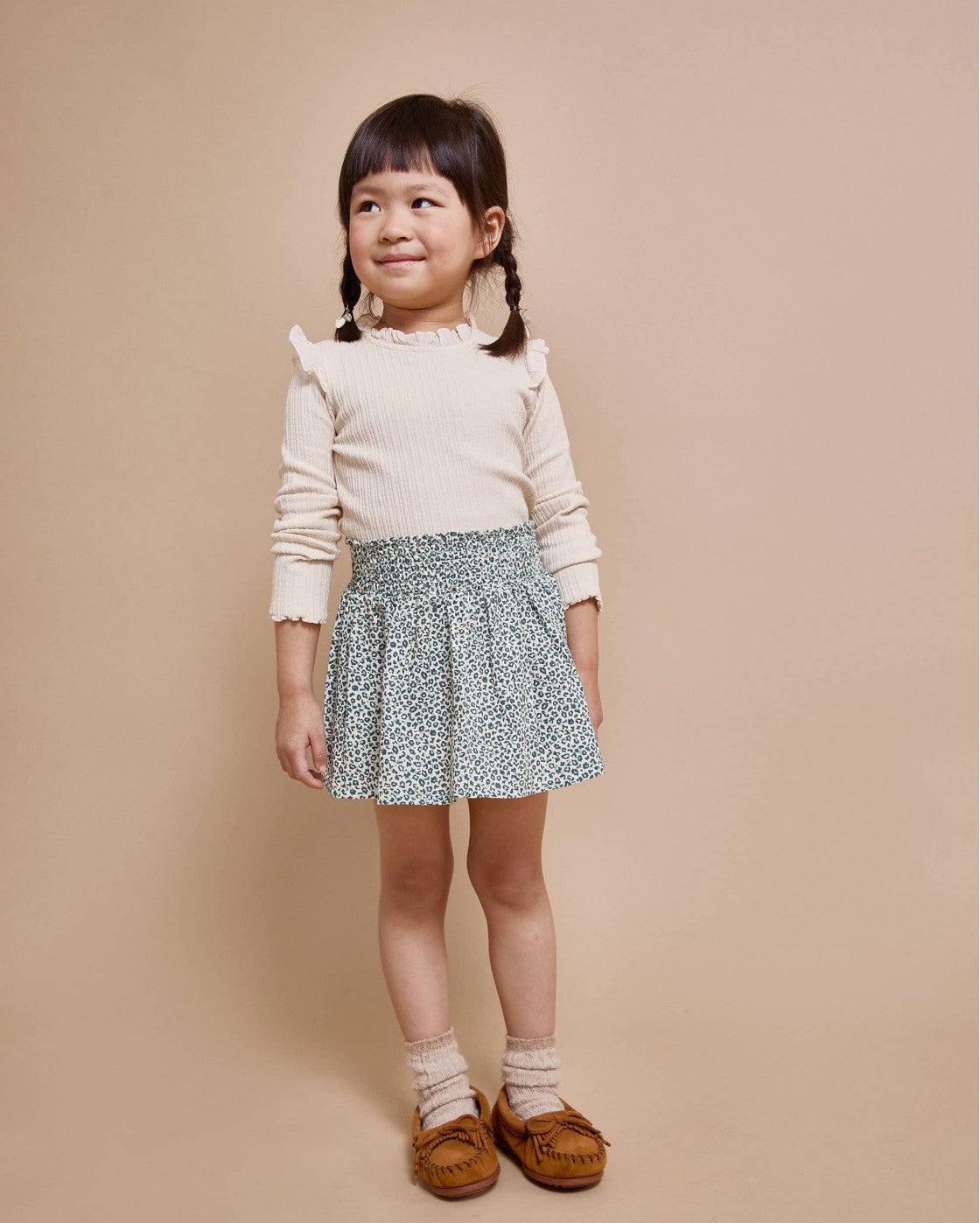 Warm Rib- Tshirt- Ivory