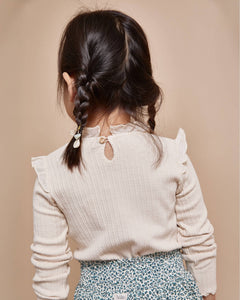 Warm Rib- Tshirt- Ivory