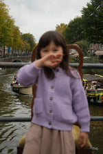 Load image into Gallery viewer, The Tanguis Cotton Cardigan - Dreamy Lilac
