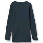 Load image into Gallery viewer, Rib Long Sleeve Top- Navy
