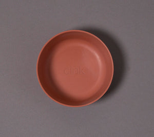 Cereal bowl in brick color for babies