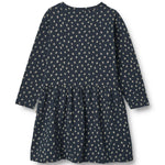 Load image into Gallery viewer, Jersey Dress- Navy Spruce Cone
