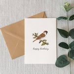 Load image into Gallery viewer, Sparrow Bird Greeting Card
