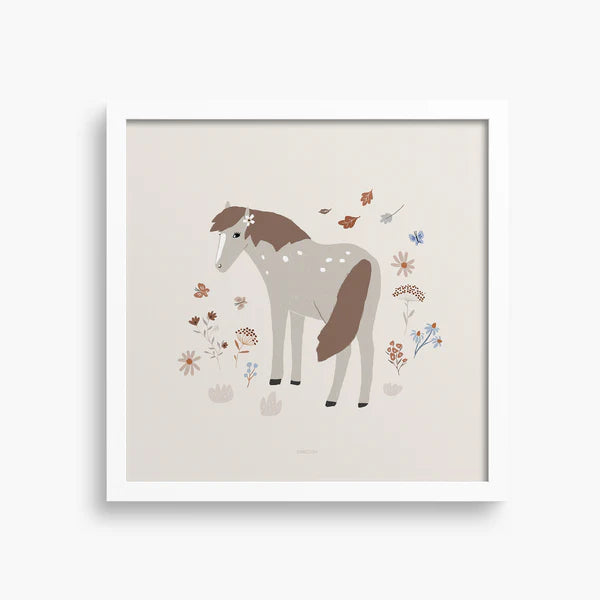 Illustrated Art Print- Pony