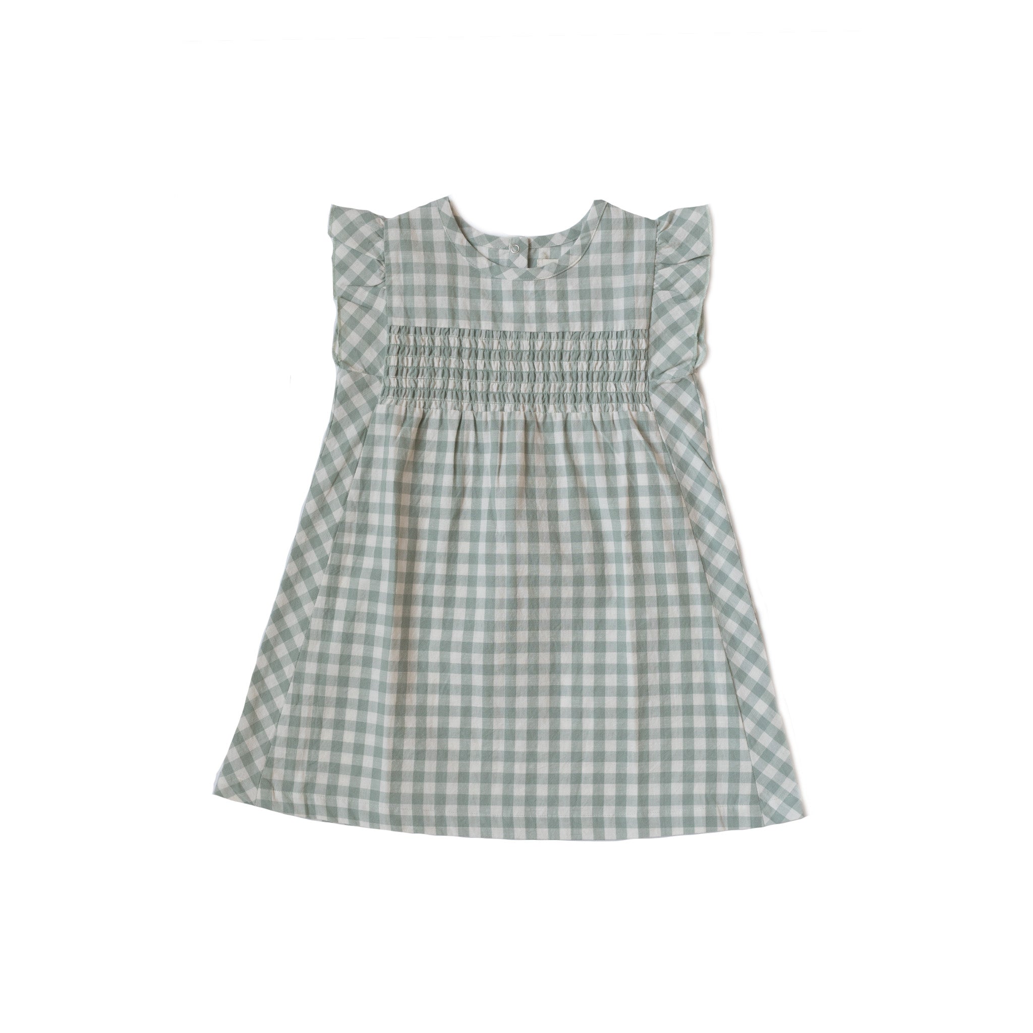 check mate dress in sage color for girls