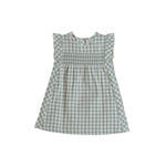 Load image into Gallery viewer, check mate dress in sage color for girls
