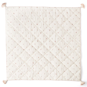 square baby blanket with fawn animals