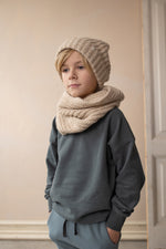 Load image into Gallery viewer, Recy-Blend Knit Beanie- Oat Melange
