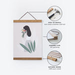 Load image into Gallery viewer, Magnetic Print Frame/ Wooden Frame/ Oak Shade
