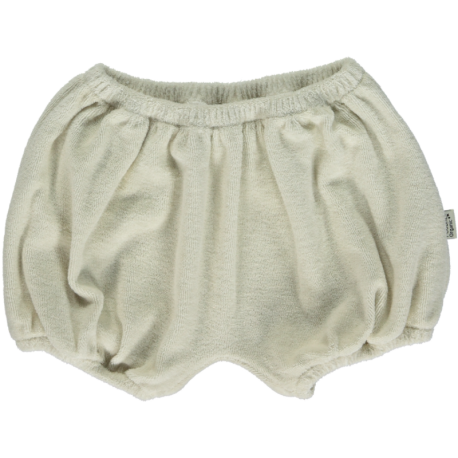 Creamy terry cloth shorts for babies