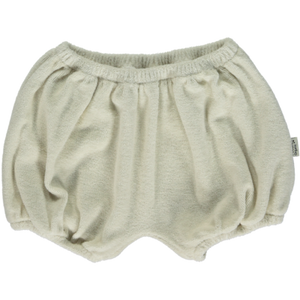 Creamy terry cloth shorts for babies