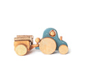Load image into Gallery viewer, Wooden Tractor Toy- Blue
