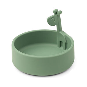 Giraffe Silicone Bowl- Green
