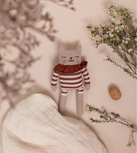 Kitten Knit Toy- Sienna Striped Romper