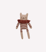 Load image into Gallery viewer, Kitten Knit Toy- Sienna Striped Romper
