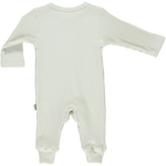 Load image into Gallery viewer, Organic cotton jumpsuit for newborns and toddlers in cream color
