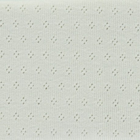 openwork pattern in cream color