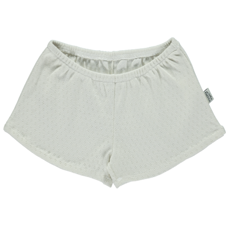 Cotton creamy shorts for girls