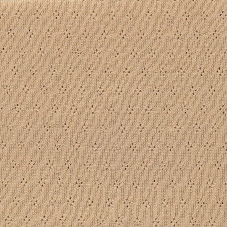 Openwork pattern in tan nude color